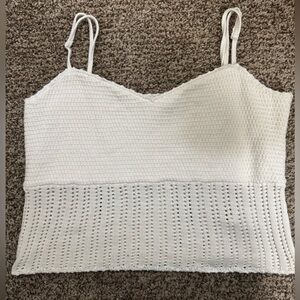 Abercrombie & Fitch White Knit Tank